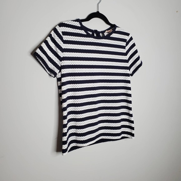 BROOKS BROTHERS Red Fleece Navy Blue White Short Sleeve T-Shirt Sz Medium M - Picture 2 of 6